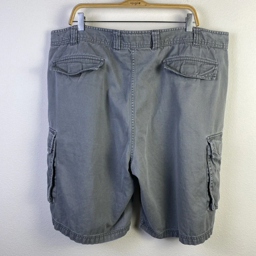 626 Blue Cargo Shorts Men Gray 44 Rugged Hiking Loose Baggy Street Grunge